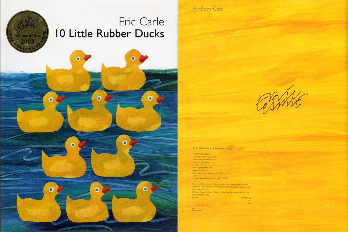 ten little rubber ducks eric carle