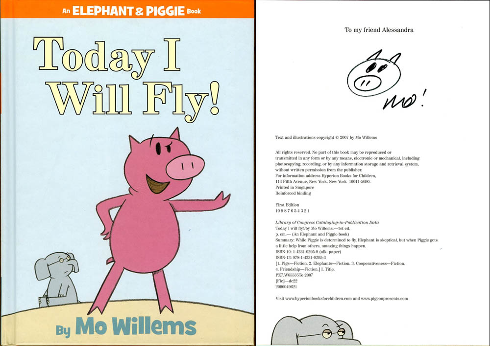 today i will fly by mo willems