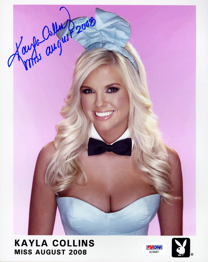 Kayla Collins Signed X Photo August Playboy Playmate Psa Dna Autographed Ebay