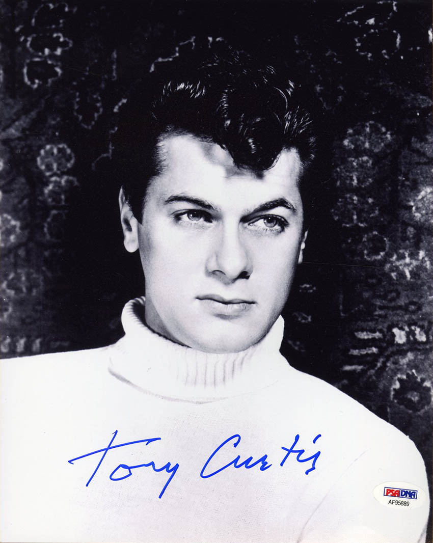 Tony Curtis SIGNED 8x10 Photo Some Like It Hot Defiant ...