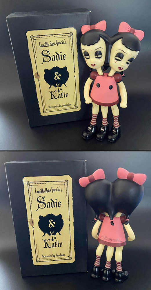 Camille Rose Garcia SIGNED Sadie & Katie Vinyl Toy Figure PSA/DNA