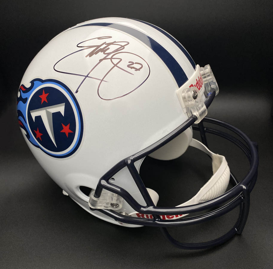 Eddie George SIGNED Tenn Titans Full Size F/S Helmet #27 PSA/DNA