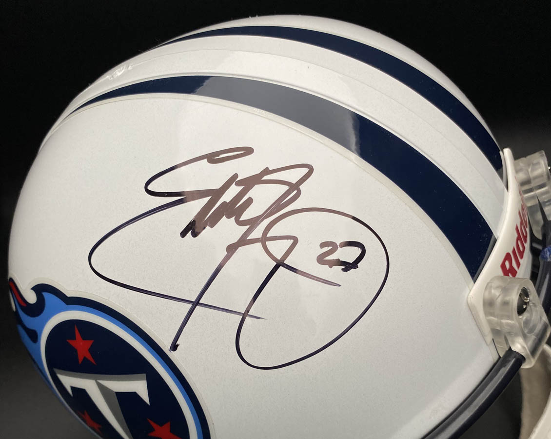 Eddie George SIGNED Tenn Titans Full Size F/S Helmet #27 PSA/DNA