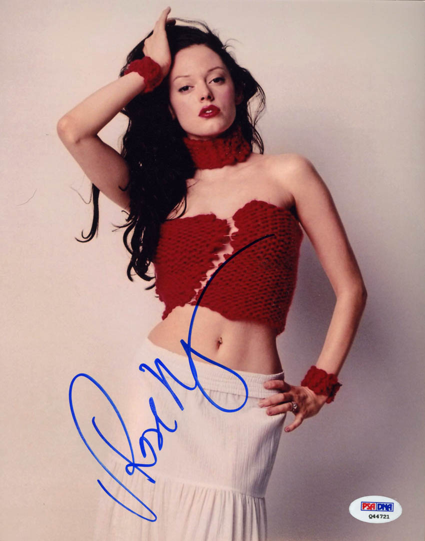 Rose Mcgowan Signed 8x10 Photo Grindhouse Charmed Sexy Psa Dna