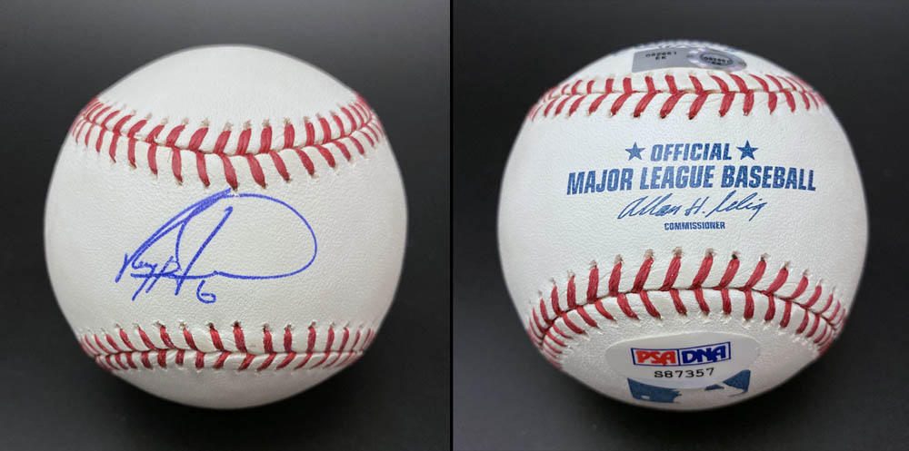 Ryan Howard SIGNED ROMLB Baseball The Big Piece Phillies PSA/DNA