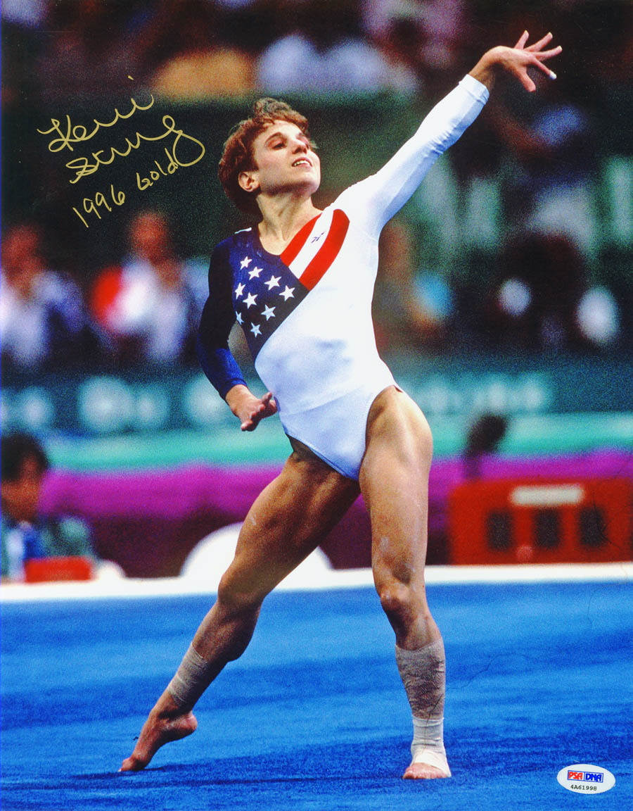 Kerri Strug SIGNED 11x14 Photo +96 Gold Gymnast Olympics ...